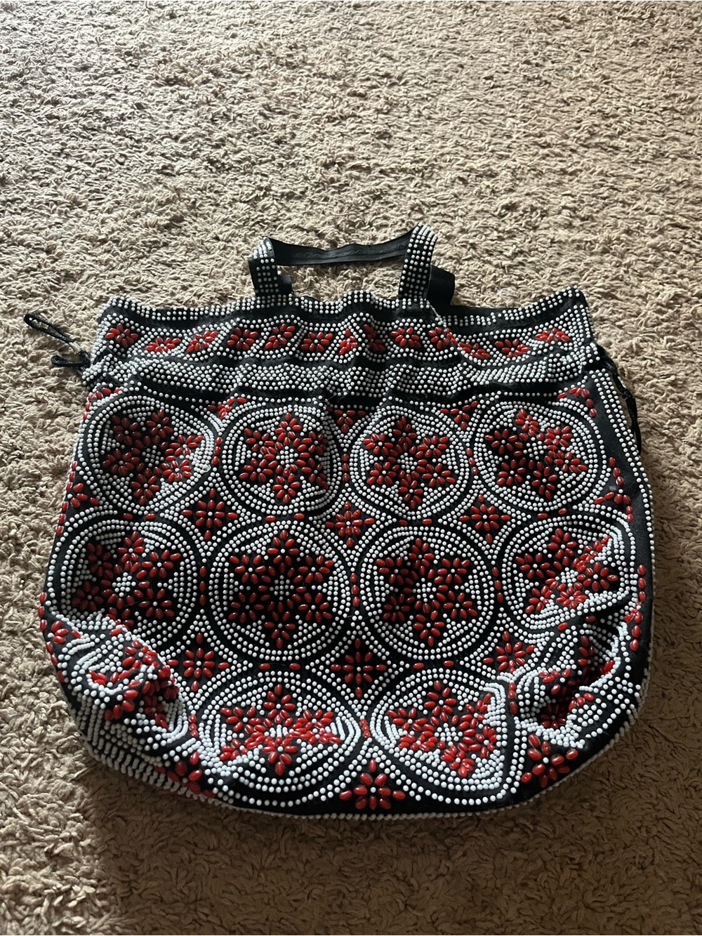 Beaded Tote Hand Bag - Picture 1 of 5